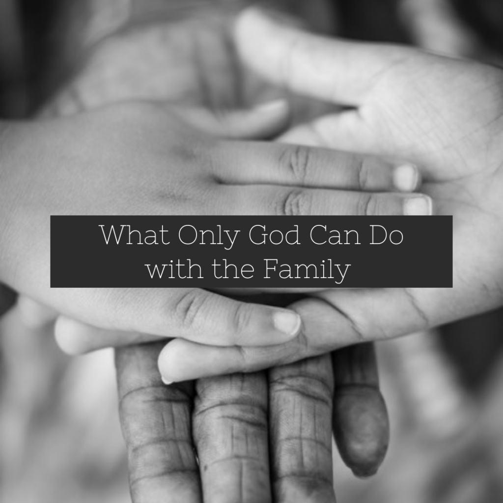 What Only God Can Do with the Family