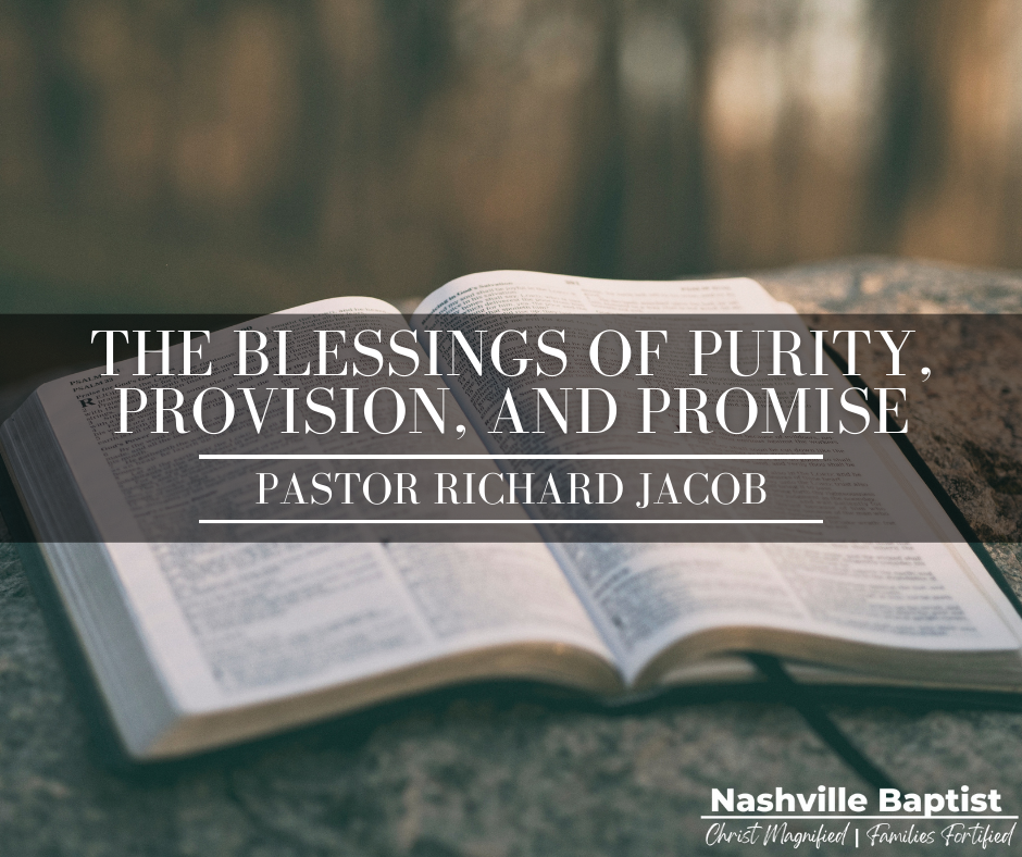 The Blessings of Purity, Provision and Promise