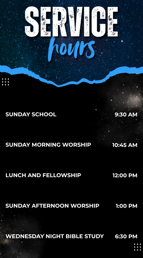 Church Service Hours Website Update